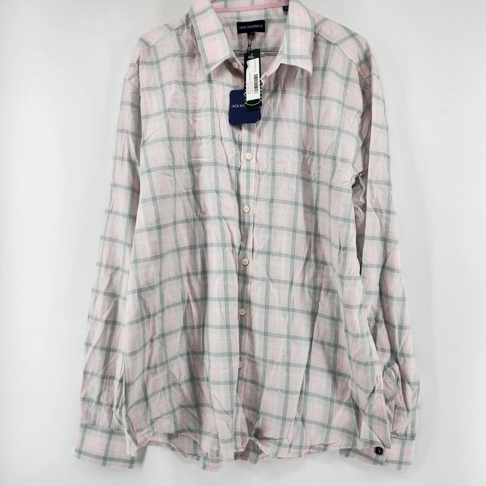 Jack Maverick Men's Light Pink XL Grayson Soft Dress Shirt NWT